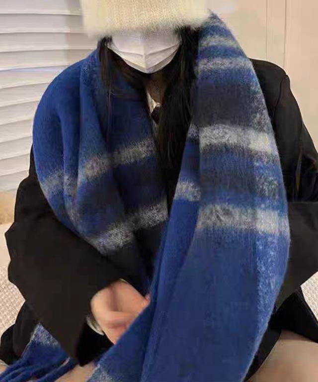 ボリュームマフラー大判 ふわふわマフラー　大判ストール もこもこ防寒 送料無料 即日発送-7