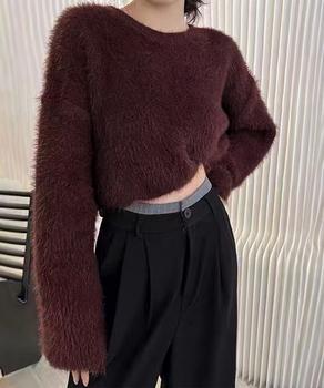 シャギーニットレディース セーター 送料無料 即日発送-8