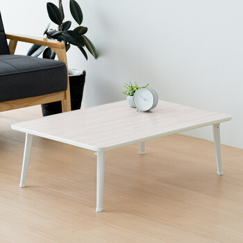 幅90cm ハウステーブル 机 折りたたみ 木製 折れ脚 ナチュラル 完成品 送料無料-6