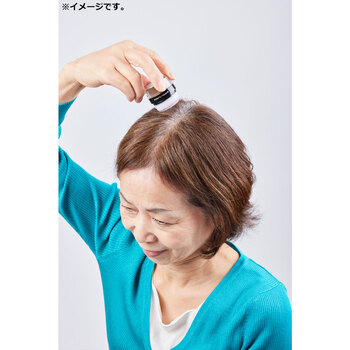 椿油とシルク配合 頭皮 髪用ポンポンパウダー ダークブラウン 5g 送料無料-5