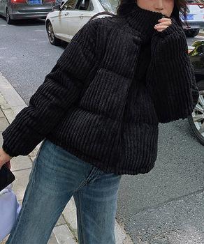 コーデュロイ 中綿ジャケット ショート丈 送料無料 即日発送-2