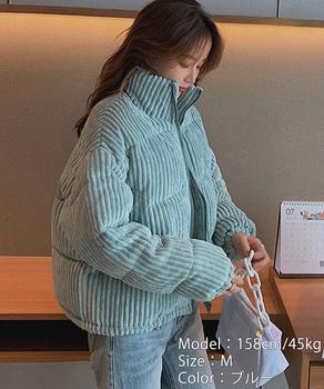 コーデュロイ 中綿ジャケット ショート丈 送料無料 即日発送-6