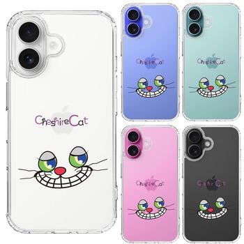 iPhone16 ケース クリア アリス CAT チェシャ猫 2 スマホケース 側面ソフト 背面ハード ハイブリッド  送料無料-1