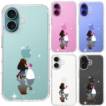 iPhone16 ケース クリア ジャケット 美女と野獣 スマホケース 側面ソフト 背面ハード ハイブリッド  送料無料-1