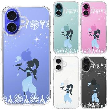 iPhone16 ケース クリア アラジン ブルー スマホケース 側面ソフト 背面ハード ハイブリッド 送料無料-1