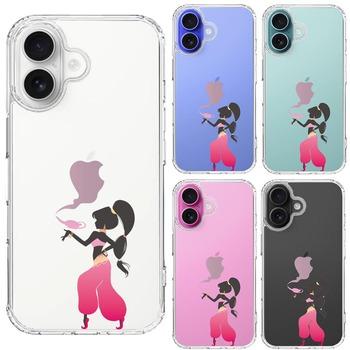 iPhone16 ケース クリア アラジン ピンク スマホケース 側面ソフト 背面ハード ハイブリッド  送料無料-1