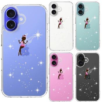 iPhone16 ケース クリア ピーターパン 妖精 2 スマホケース 側面ソフト 背面ハード ハイブリッド 送料無料-1