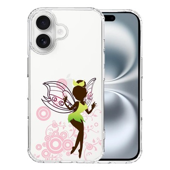 iPhone16 ケース クリア ピーターパン 妖精 1 スマホケース 側面ソフト 背面ハード ハイブリッド 送料無料-0