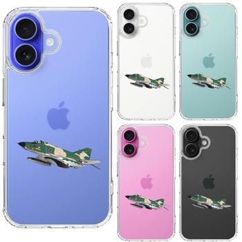 iPhone16 ケース クリア 航空自衛隊 RF-4EJ ファントム スマホケース 側面ソフト 背面ハード ハイブリッド  送料無料-1
