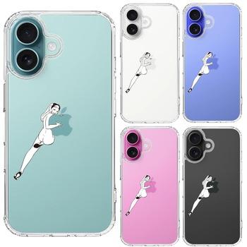 iPhone16 ケース クリア セクシーレディー 1 スマホケース 側面ソフト 背面ハード ハイブリッド  送料無料-1
