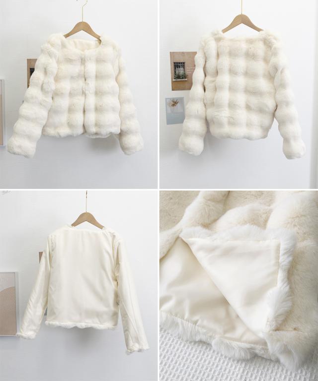 エコファーコートショートファージャケット 送料無料 即日発送-2