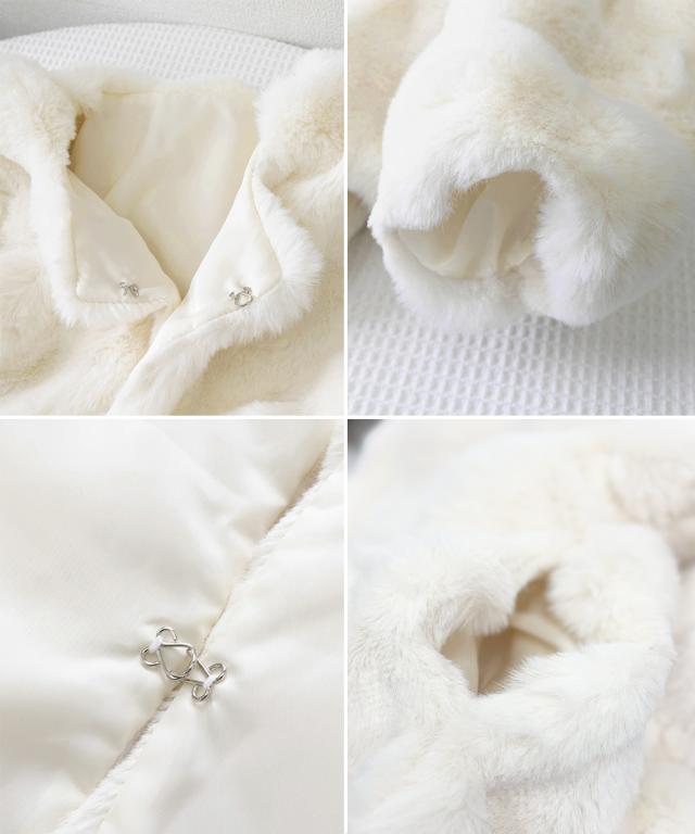 エコファーコートショートファージャケット 送料無料 即日発送-3