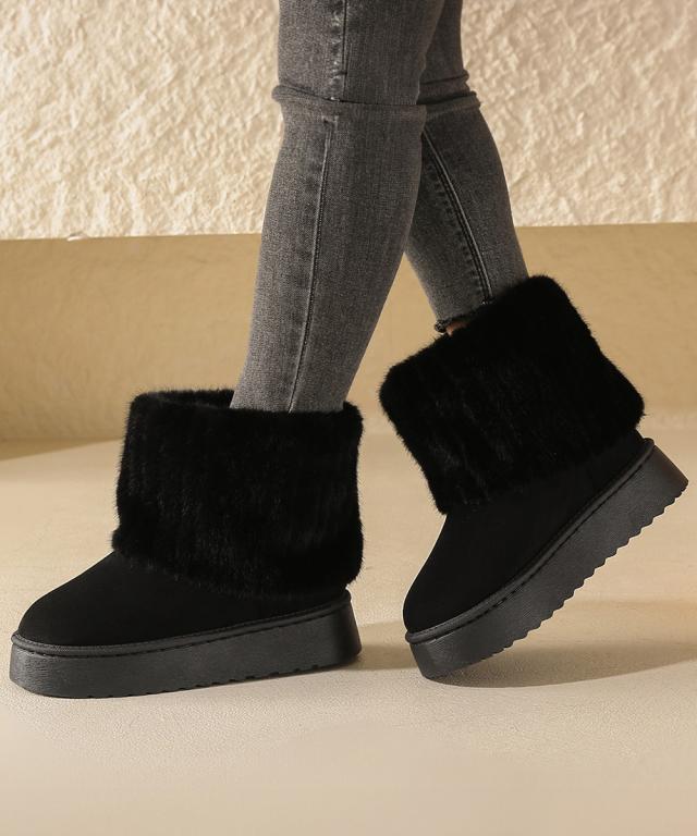 ムートンブーツ 厚底 裏起毛ブーツ 冬靴 SK21609169-7742 送料無料 即日発送-6