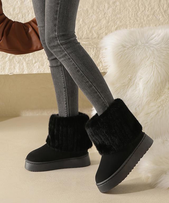 ムートンブーツ 厚底 裏起毛ブーツ 冬靴 SK21609169-7742 送料無料 即日発送-7