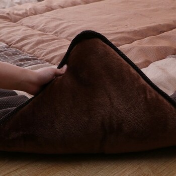 こたつ布団 約205×285 日本製 和モダン チェック柄 葉月 送料無料-4