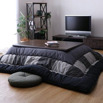 こたつ布団 約205×285 日本製 和モダン チェック柄 葉月 送料無料-5