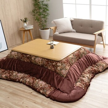 こたつ布団 約205×245 日本製 エレガンス柄 ミリア 送料無料-9