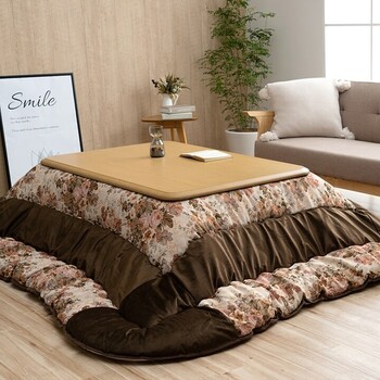 こたつ布団 約205×245 日本製 エレガンス柄 ミリア 送料無料-1