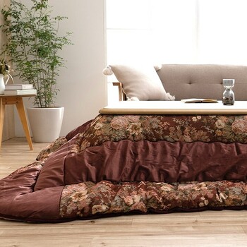 こたつ布団 約205×245 日本製 エレガンス柄 ミリア 送料無料-6