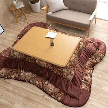 こたつ布団 約205×245 日本製 エレガンス柄 ミリア 送料無料-7