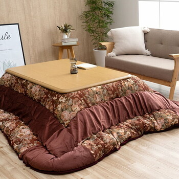 こたつ布団 約205×245 日本製 エレガンス柄 ミリア 送料無料-8