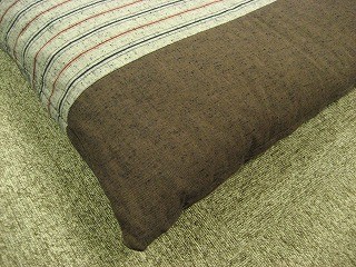 久留米織り 座布団 筑後 ちくご ブラウン 55×59cm 送料無料-1