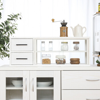 カウンター上収納ラック 80幅 2色展開 送料無料-12