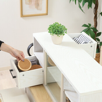 カウンター上収納ラック 80幅 2色展開 送料無料-13