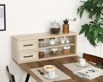 カウンター上収納ラック 80幅 2色展開 送料無料-3