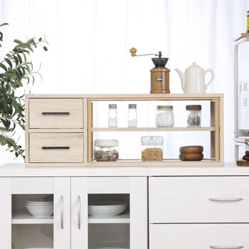 カウンター上収納ラック 80幅 2色展開 送料無料-4