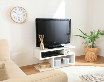 S字型TV台 80幅 2色展開 送料無料-11