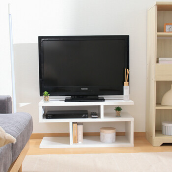 S字型TV台 80幅 2色展開 送料無料-13