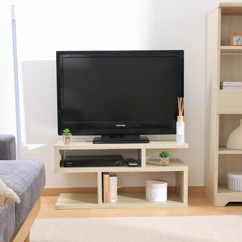 S字型TV台 80幅 2色展開 送料無料-5