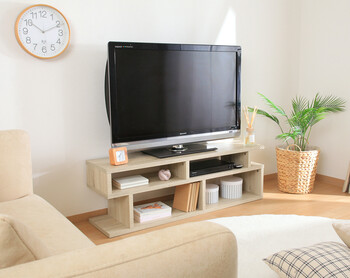 S字型TV台 120幅 2色展開 送料無料-3