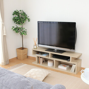 S字型TV台 120幅 2色展開 送料無料-4