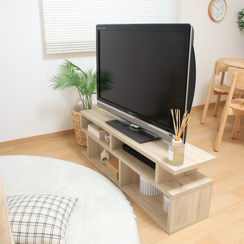 S字型TV台 120幅 2色展開 送料無料-8