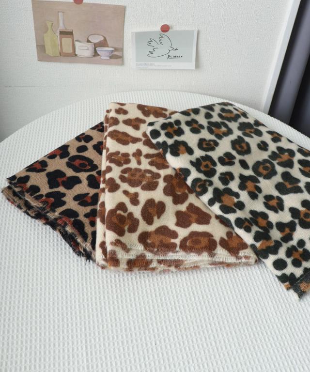 ストール レオパード柄 マフラー 春秋冬 送料無料 即日発送-7