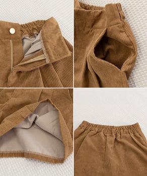 コーデュロイショートパンツ ハイウエスト SK21644255-1738 送料無料 即日発送-3