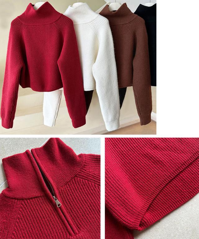 ニットトップス ショート丈 レディース SK21664350-2162 送料無料 即日発送-3