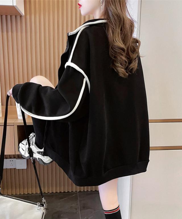 ジップアップパーカー 裏微起毛スウェット 送料無料 即日発送-5