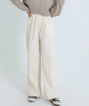 裏起毛 コーデュロイパンツ ハイウエスト 送料無料 即日発送-6