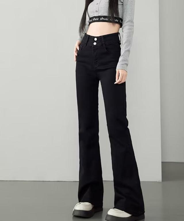 セミフレアデニムパンツ 美脚デニムパンツ SK21664344-2165 送料無料 即日発送-5