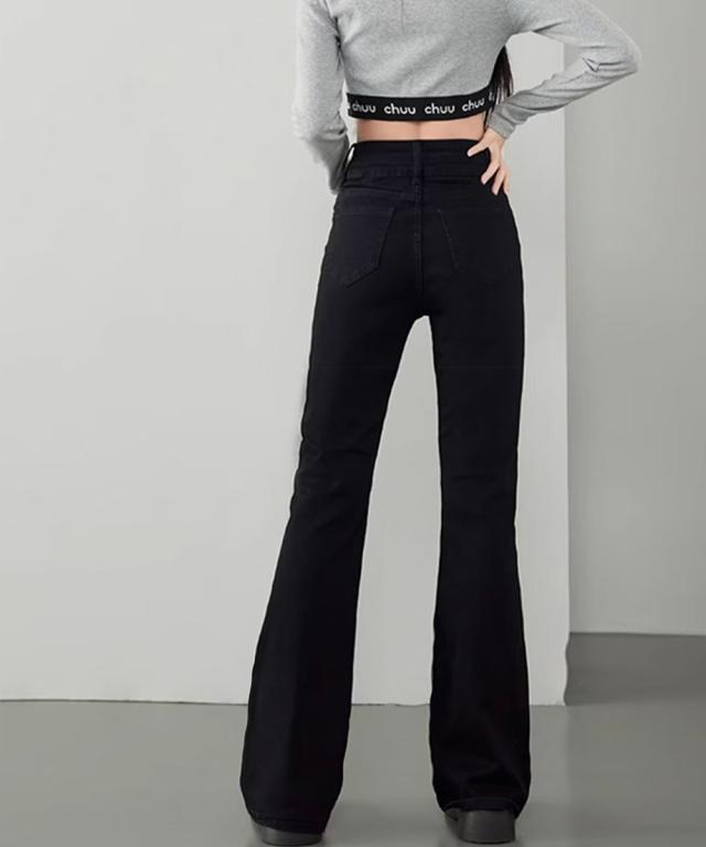 セミフレアデニムパンツ 美脚デニムパンツ SK21664344-2165 送料無料 即日発送-6