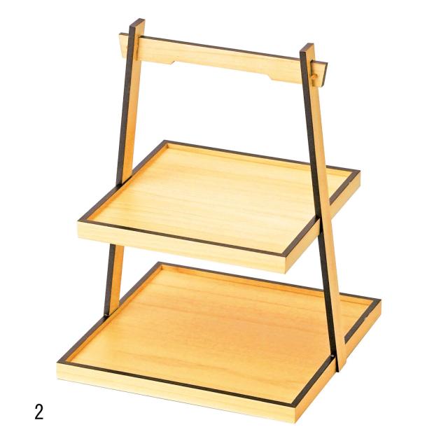 和食器 やぐら盛器 タモ 桧 日本製 送料無料-2