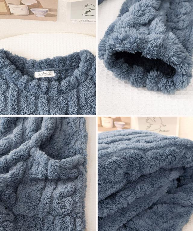 フリースワンピースパジャマ 冬レディース 送料無料 即日発送-3