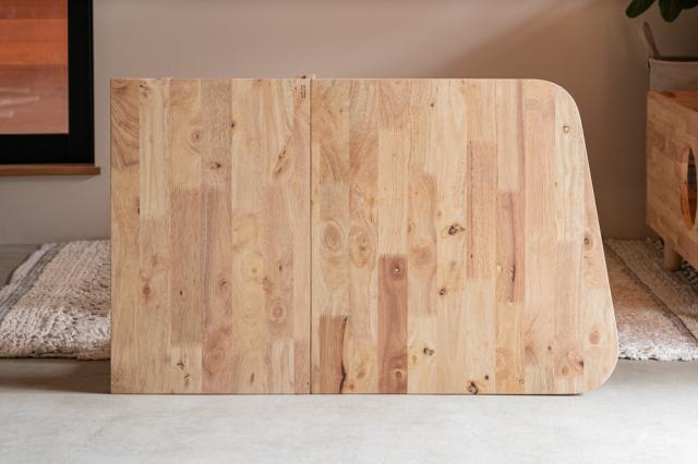 天然木をふんだんに使ったナチュラルシリーズ NATURAL SIGNATURE 片バタテーブルII 送料無料-1