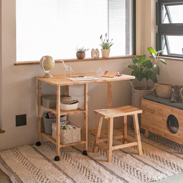 天然木をふんだんに使ったナチュラルシリーズ NATURAL SIGNATURE 片バタテーブルII 送料無料-2