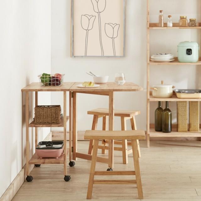 天然木をふんだんに使ったナチュラルシリーズ NATURAL SIGNATURE 片バタテーブルII 送料無料-4