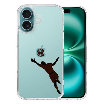 iPhone16 ケース クリア サッカー スーパーセーブ スマホケース 側面ソフト 背面ハード ハイブリッド 送料無料-0