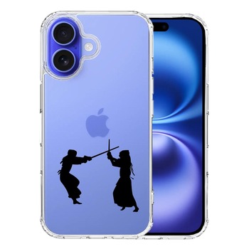 iPhone16 ケース クリア 剣道 スマホケース 側面ソフト 背面ハード ハイブリッド 送料無料-0